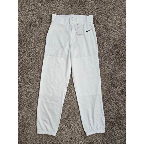 NIKE Youth Baseball Softball Pants White Unisex Kids XL Activewear New w/Tags - Picture 1 of 5